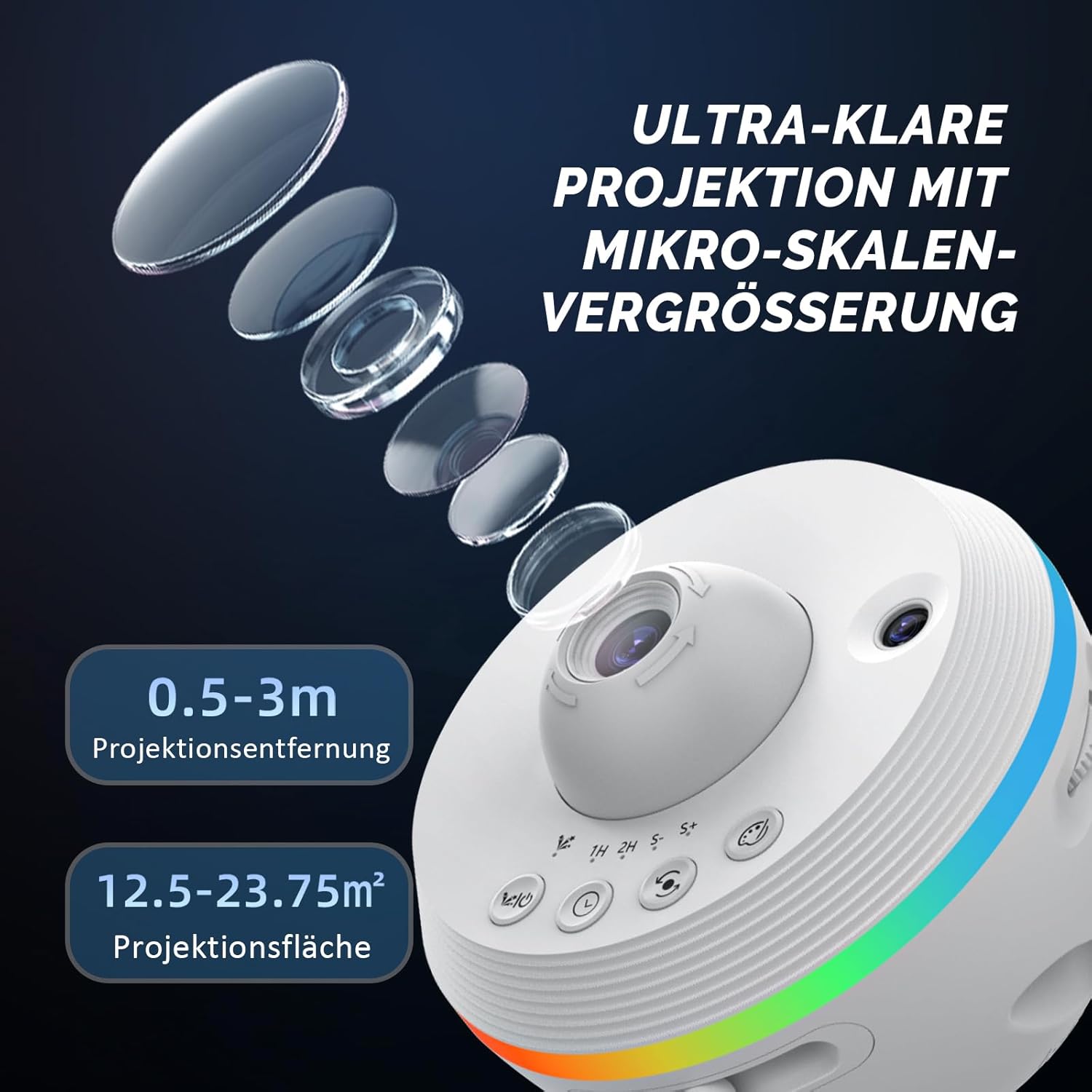 Thumbnail 2 de Ainael Sternenhimmel Projektor – Galaxy Star Planetarium