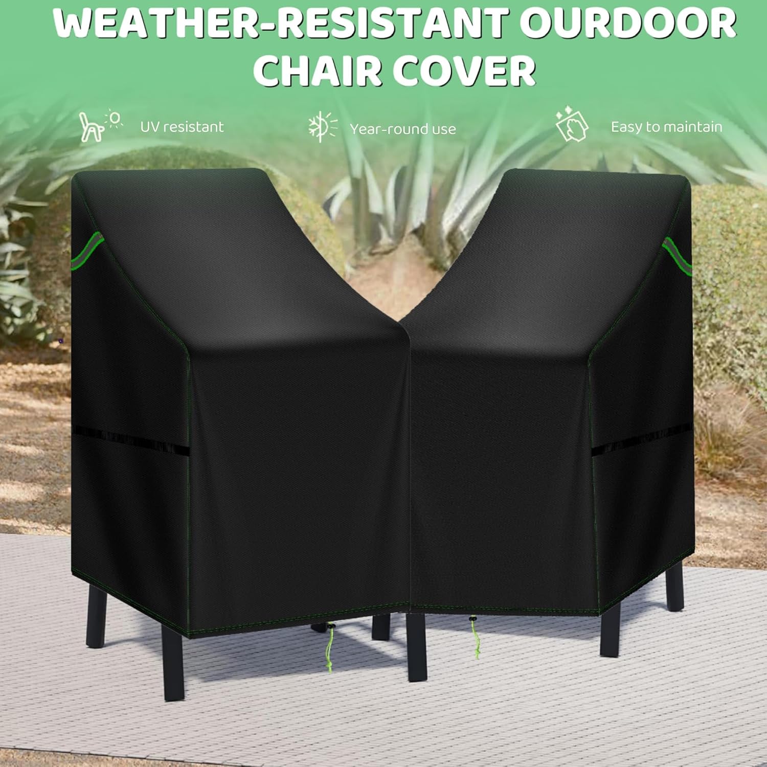 Detalle de TIFILE waterproof garden chair cover 420D