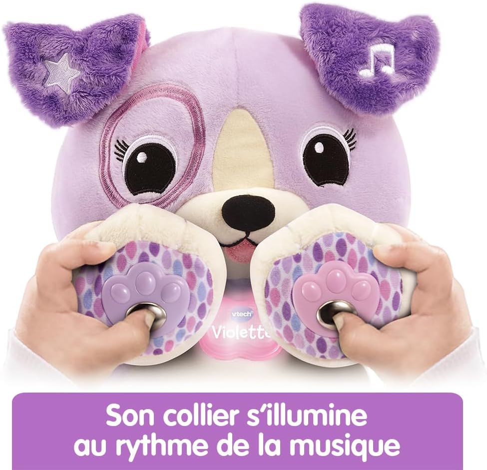 Thumbnail 3 de VTech Mon Amie Pattes Magiques – Violette, peluche interactive et personnalisable