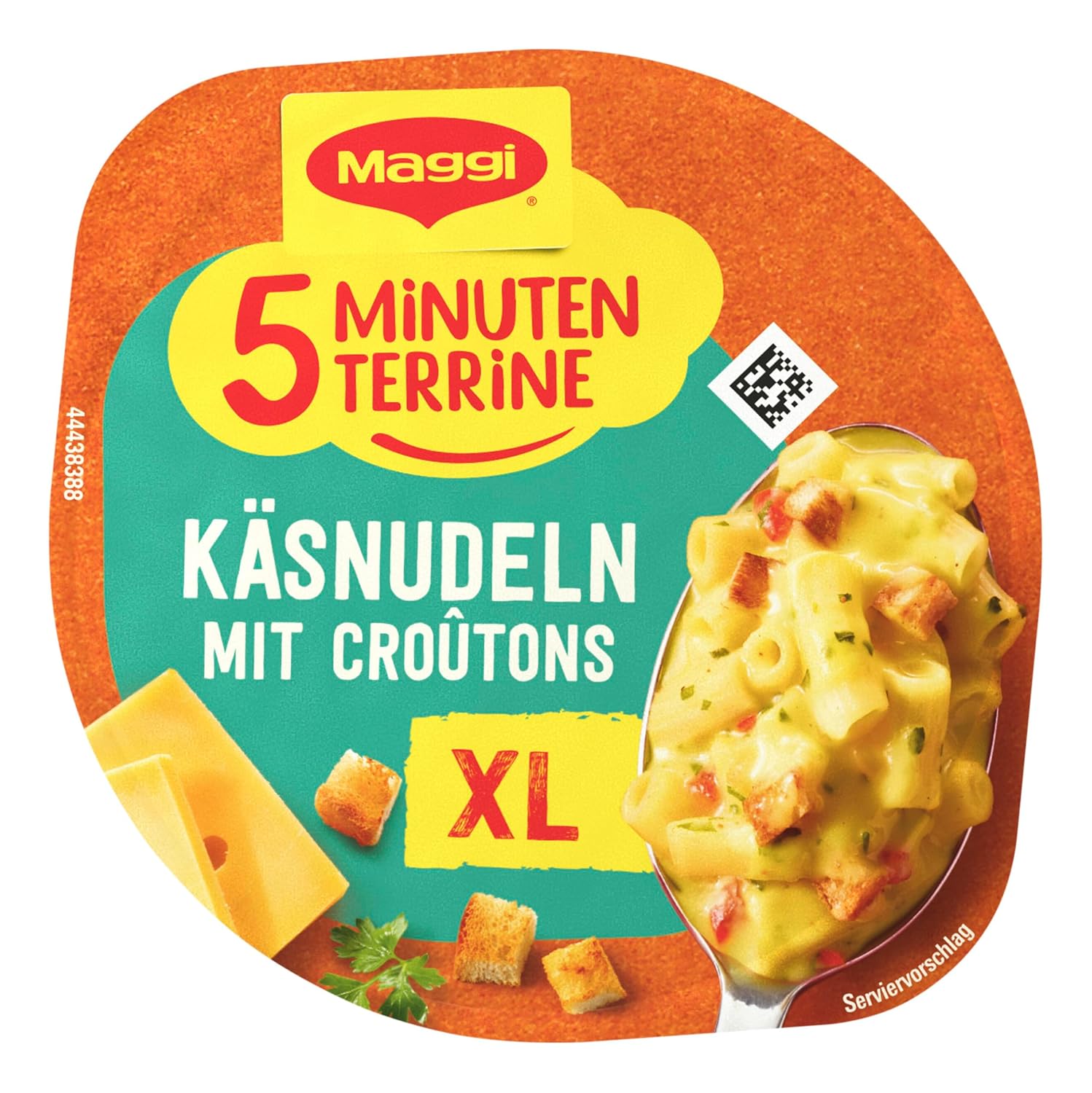 Detalle de MAGGI 5 Minuten Terrine XL Käsenudeln mit Croutons – 8er Pack