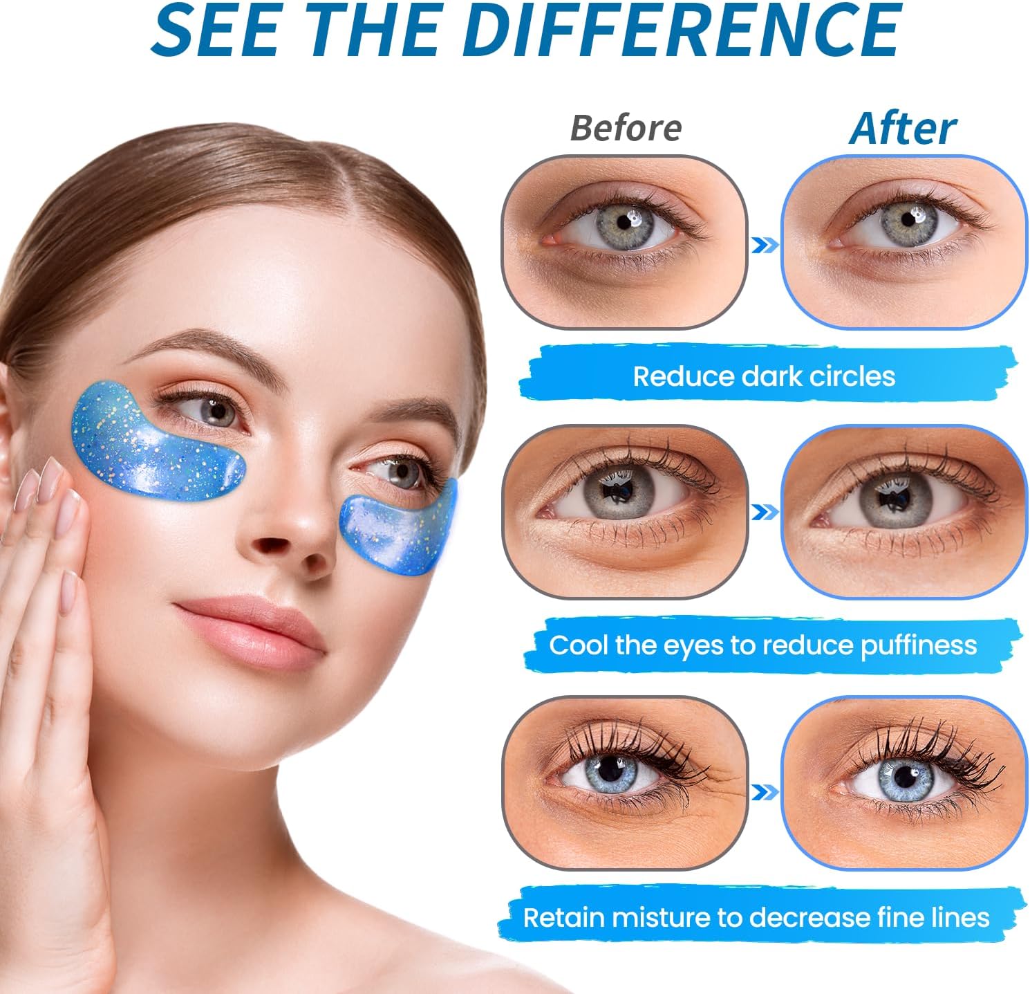 Detalle 2 de Onespring Eye Gel Pads, 24 Pairs, with Collagen and Hyaluronic Acid