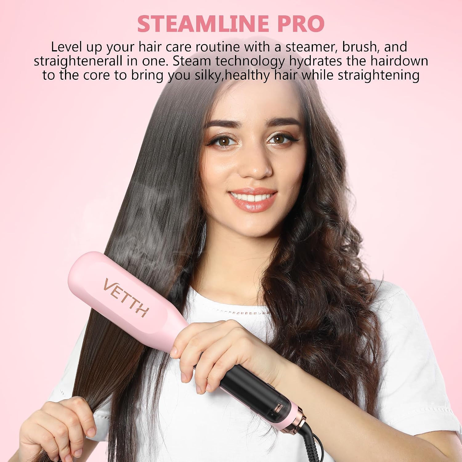 Thumbnail 5 de VETTH Hair Straightening Brush, Ceramic