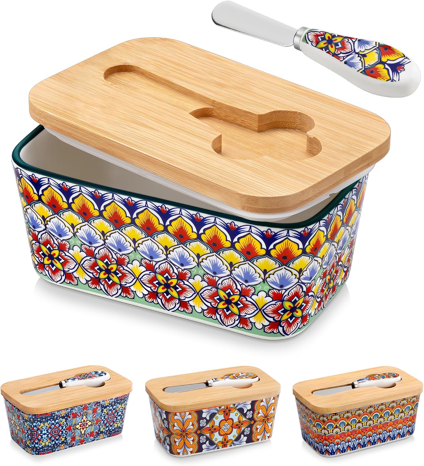 Detalle de vancasso Ceramic Butter Dish, 6.5-inch