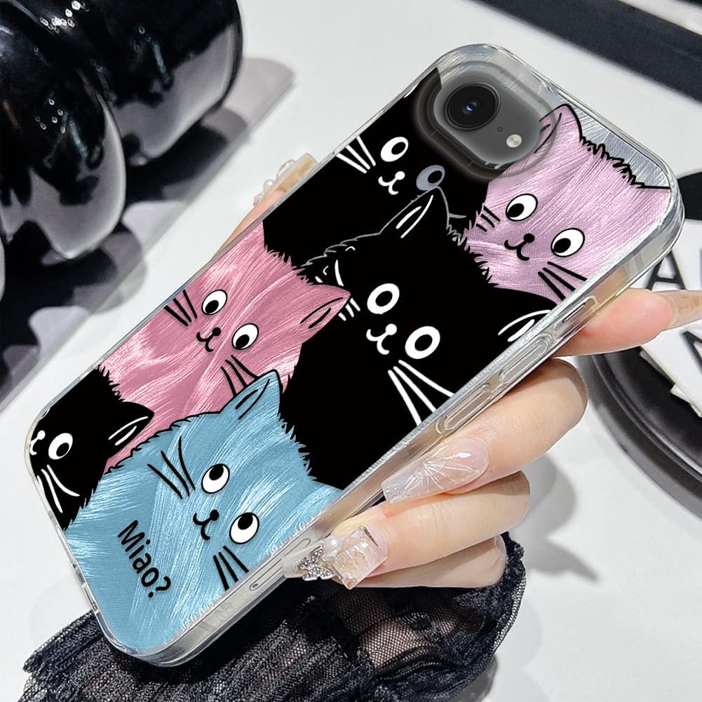 Thumbnail 3 de Tedyhulle Katzen-Muster Hülle für iPhone 7/8 / SE 2020 / SE 2022 – Dünne TPU/PC Schutzhülle, Katzendesign