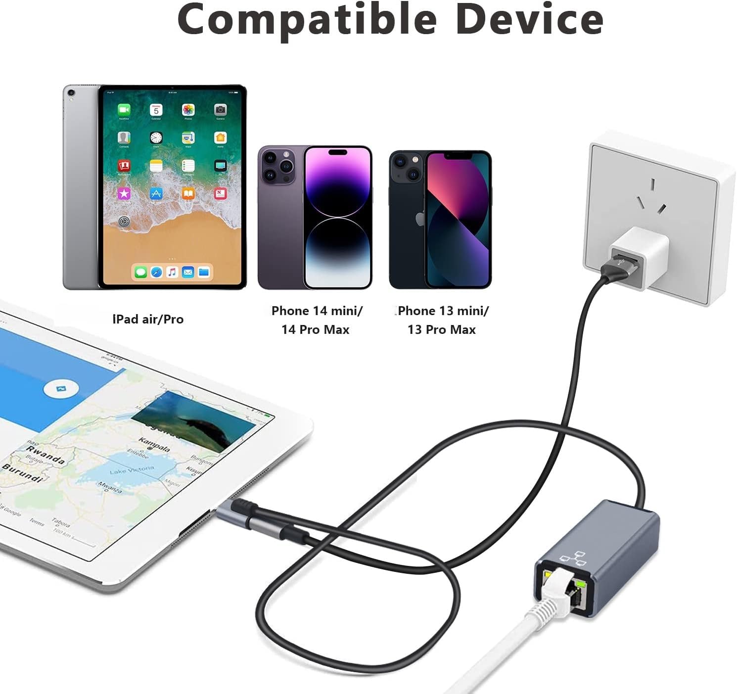 Detalle 2 de Lighting to Ethernet Adapter 100Mbps