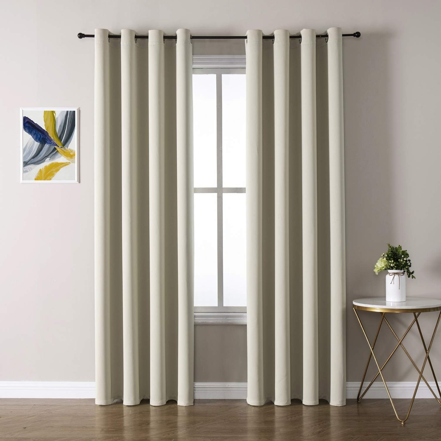 Detalle de ChrisDowa 52x120 Inch Curtains 🏠