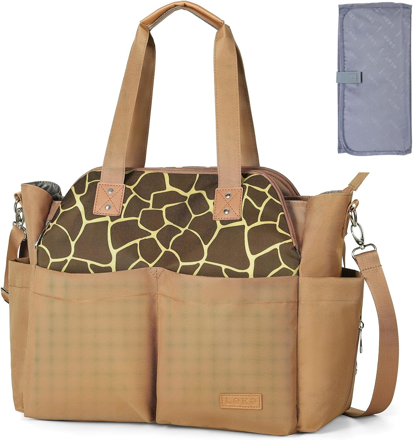 Thumbnail 6 de Lekebaby Large Capacity Nappy Changing Bag Satchel Messenger – Arrow Print, Grey