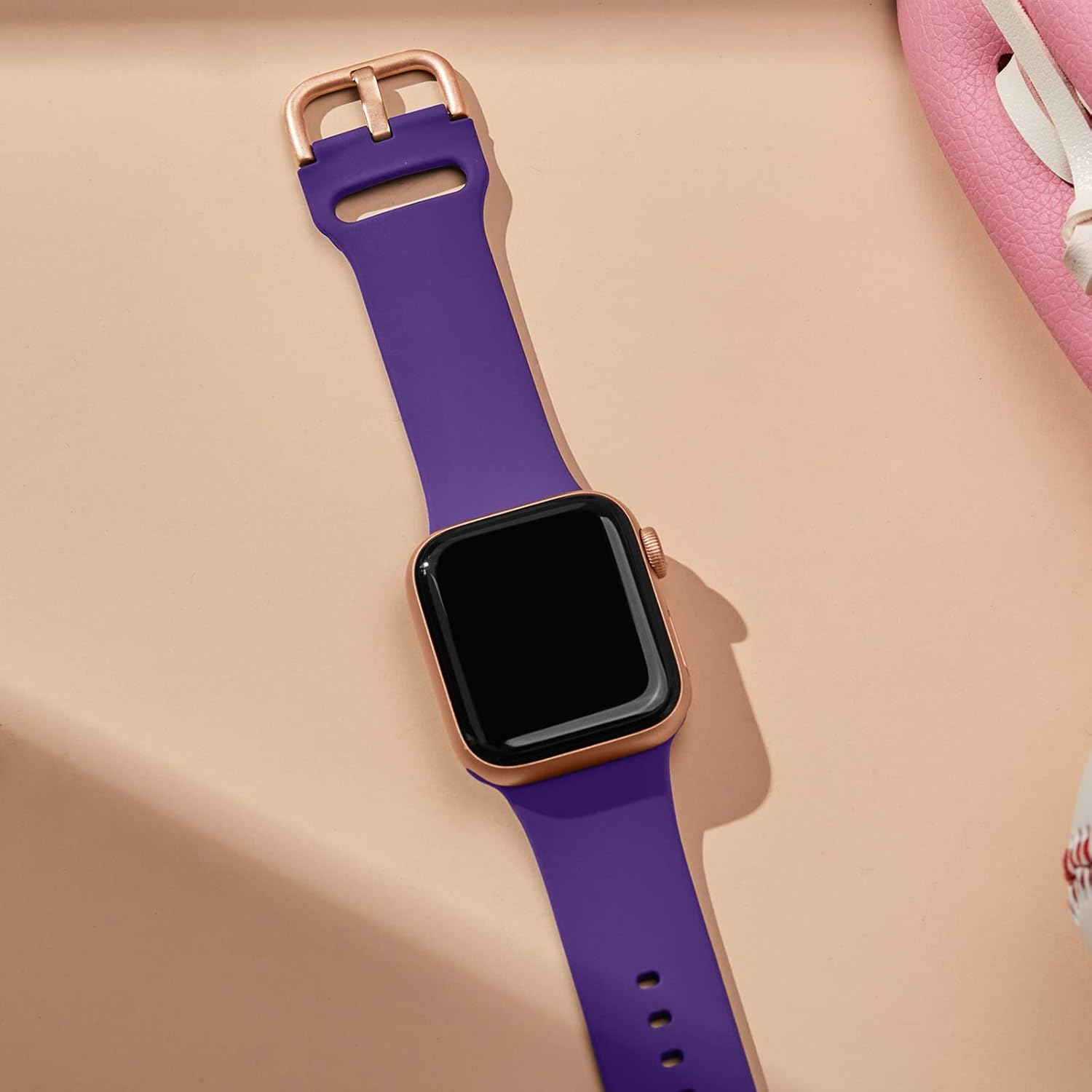 Thumbnail 6 de Adepoy 2-Pack Silicone Apple Watch Bands for 38–49mm: Soft Sport Straps with Classic Clasp
