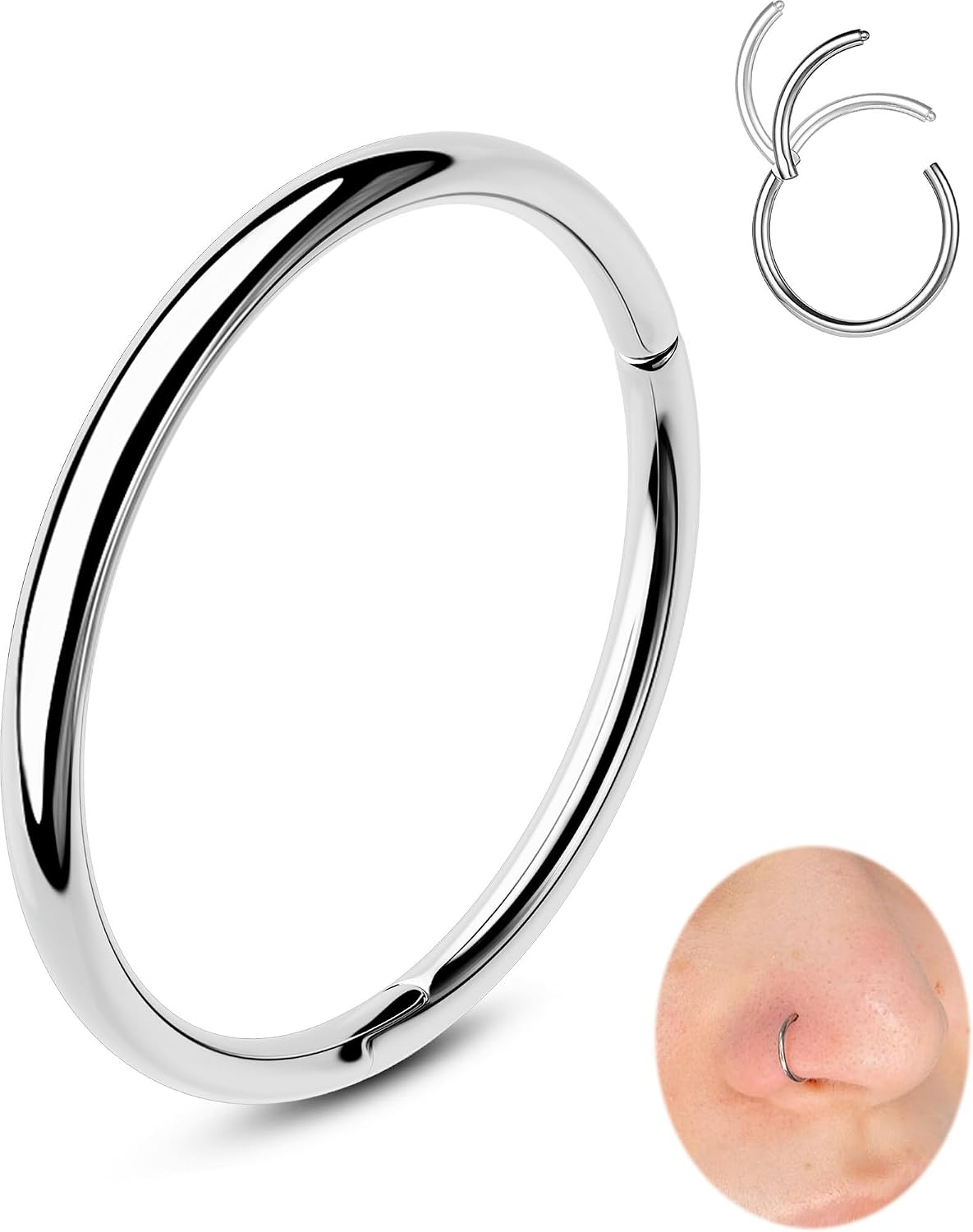 OUFER 20G Piercing nez 316L 7 mm
