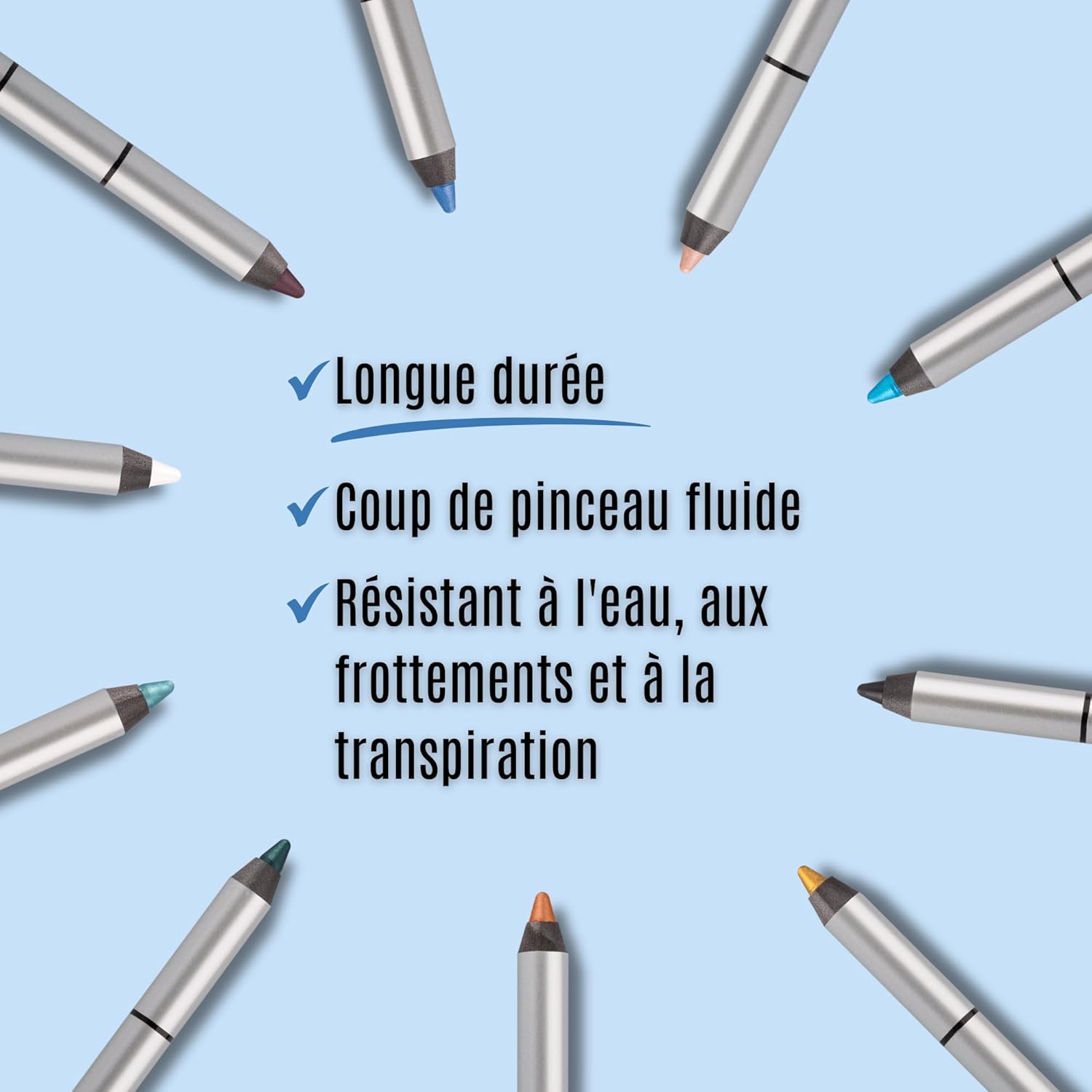 Thumbnail 3 de Impala Crayon Yeux Crème Waterproof 307 Bleu Marine Métallisé – Contour Défini ou Effet Fumé