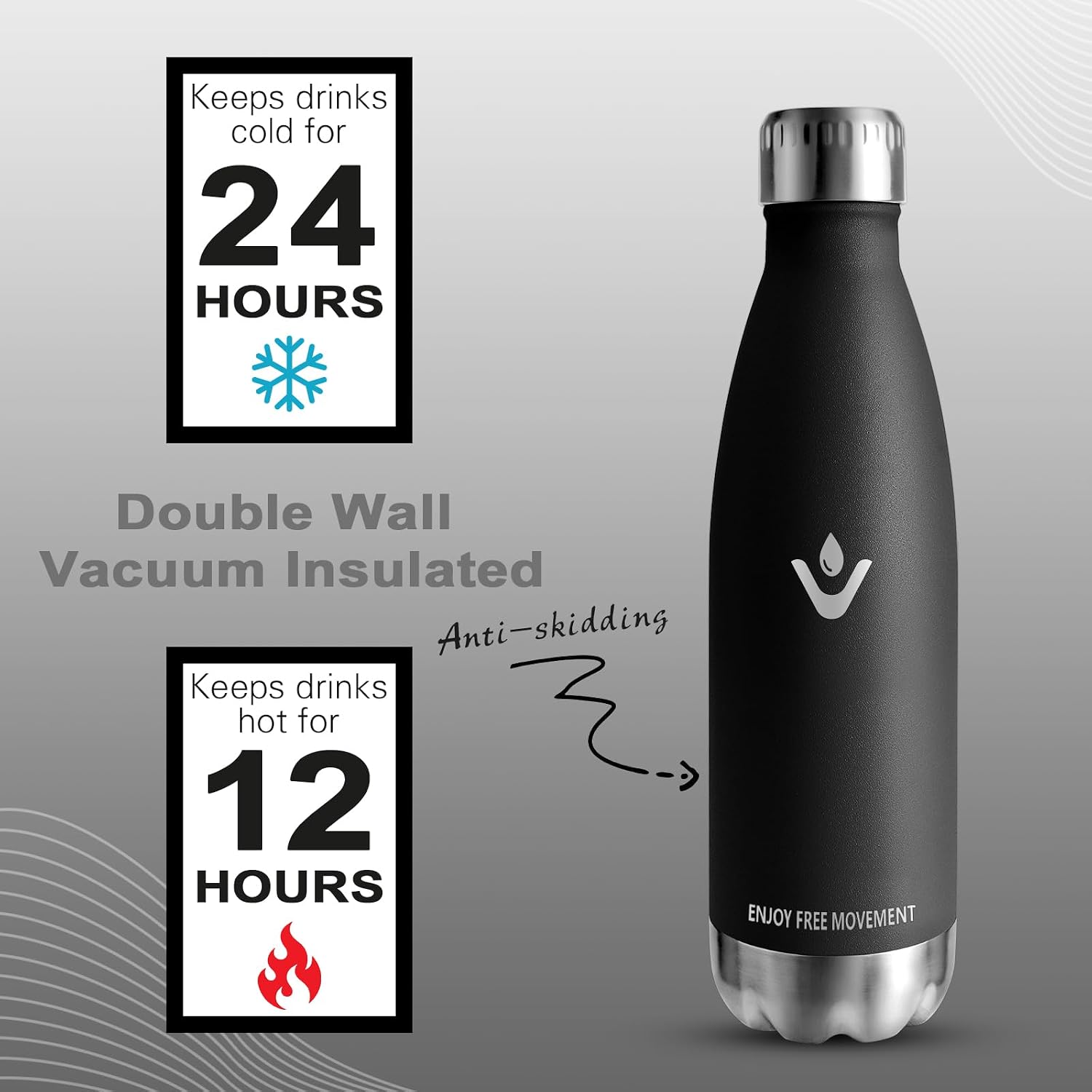 Detalle de Vikaster Botella de agua 500ml