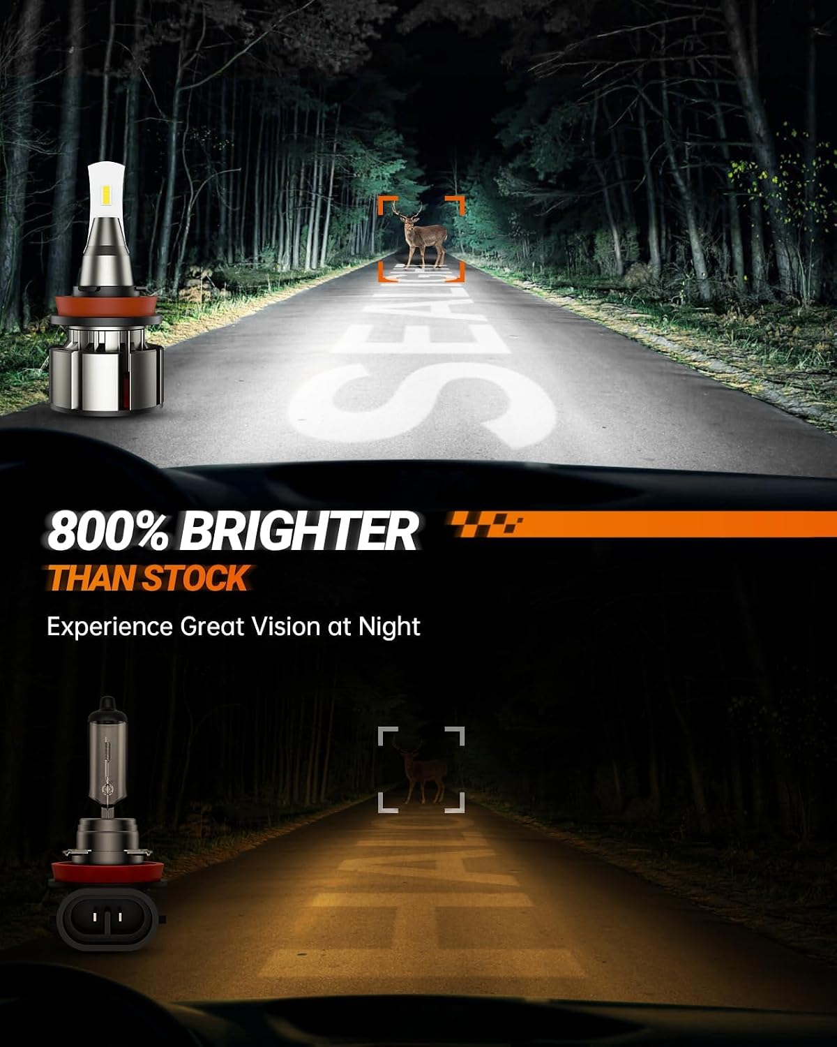 Detalle 2 de SEALIGHT H11 LED Bulbs