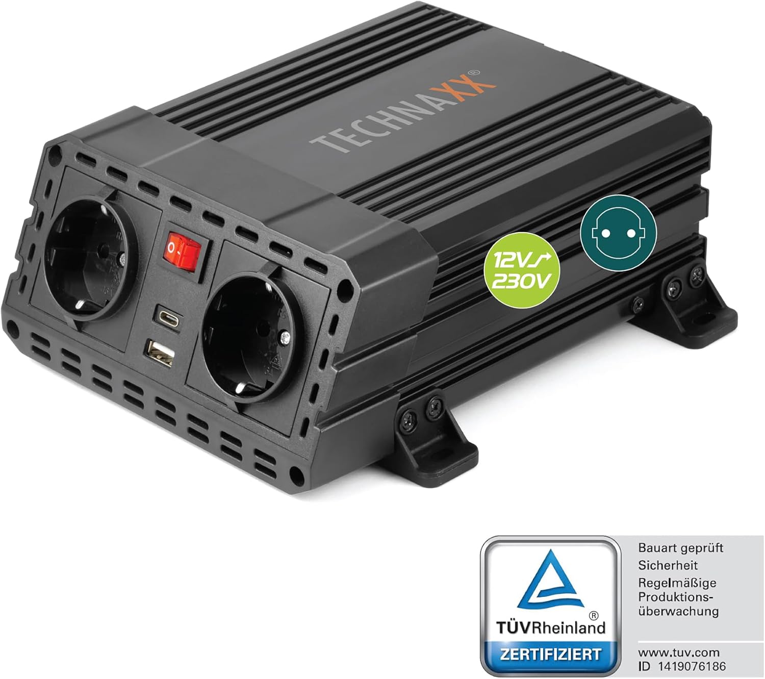 Thumbnail 1 de Technaxx TE19 Inverter Auto 12V 600W