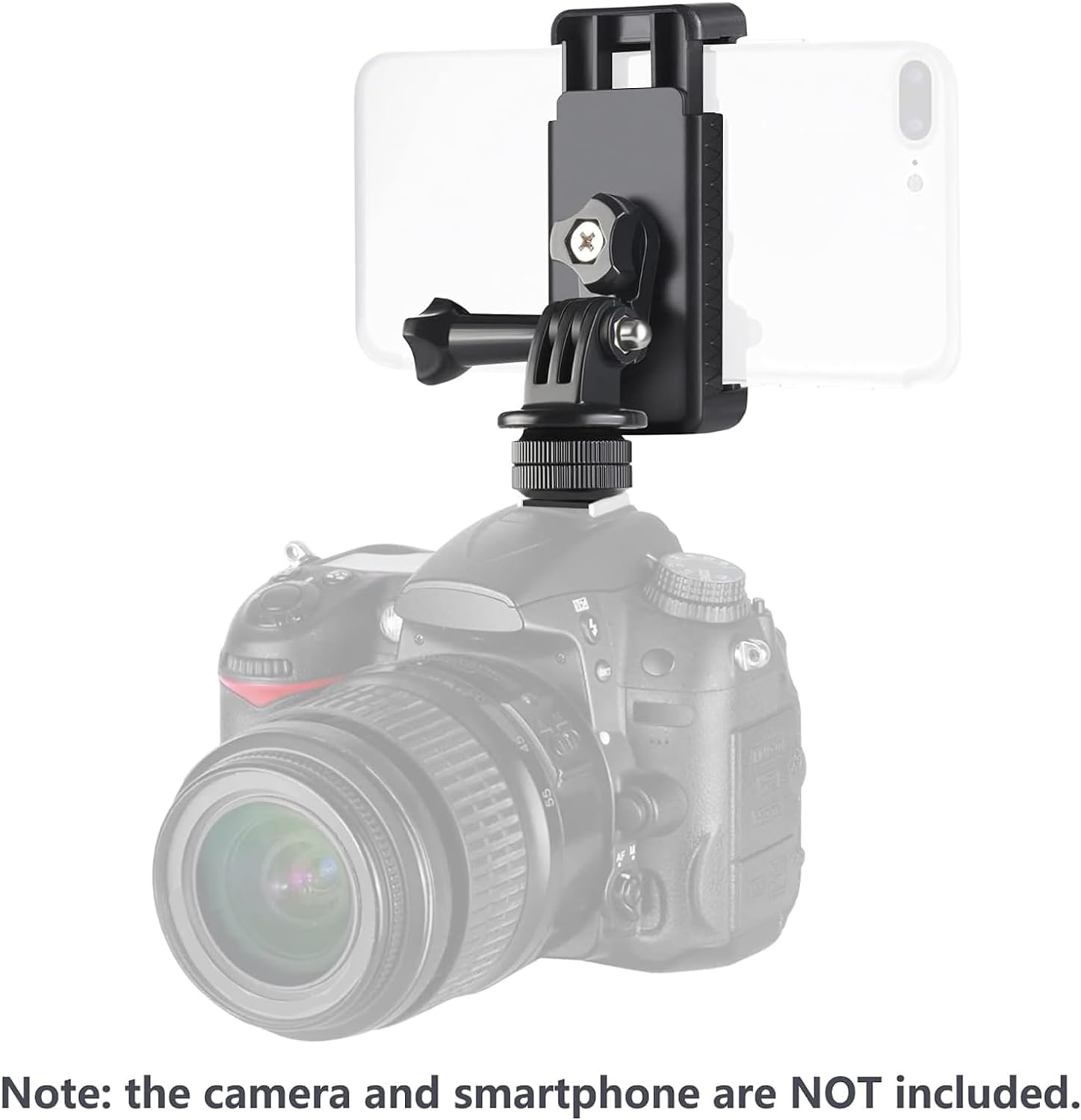 Thumbnail 6 de NEEWER Kit d’adaptateur pour support téléphone / griffe de caméra d’action (zapata, 1/4" pour GoPro, DJI, iPhone, Galaxy et plus)