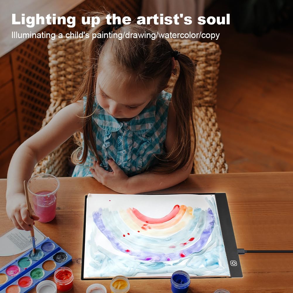 Thumbnail 4 de AUAUY A3 LED Light Pad for Diamond Painting: Stepless Brightness, Ultra-Thin USB Drawboard