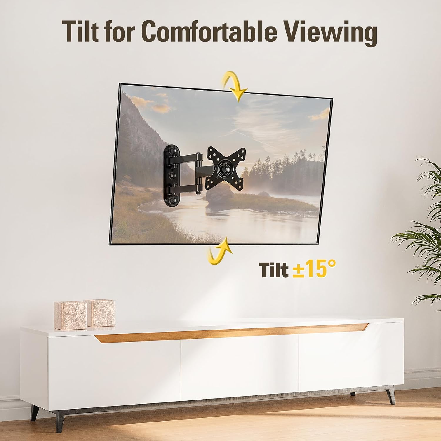 Detalle de Mounting Dream MD2463 UL Listed Full Motion TV Wall Mount for 10–26 Inch Displays