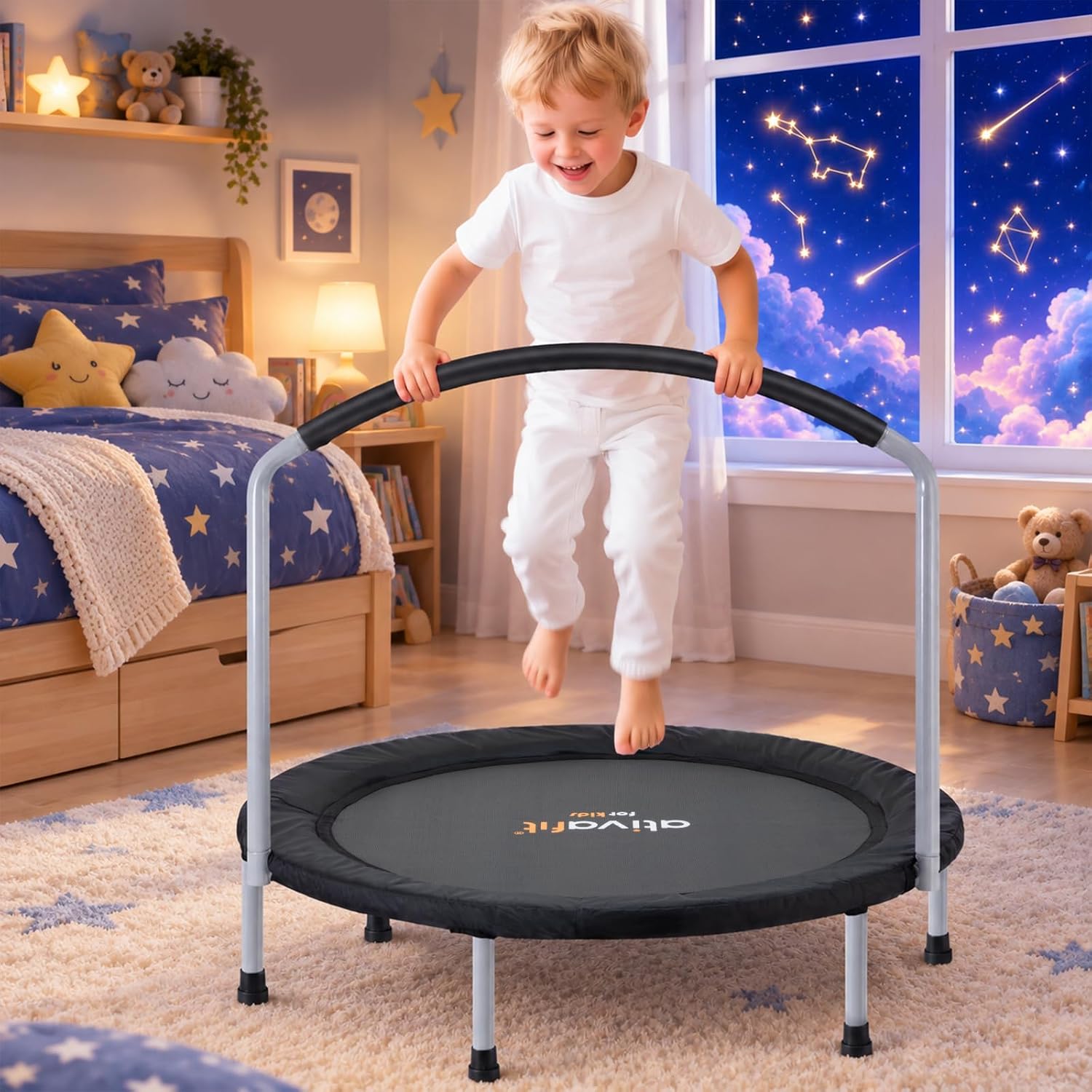 Thumbnail 6 de Ativafit 36-inch Elastic Band Big Handle Toddler Trampoline