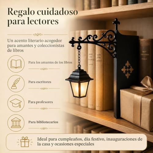 Thumbnail 8 de Aukojoy Linterna de biblioteca decorativa para estantería: luz LED suave para tu rincón de lectura