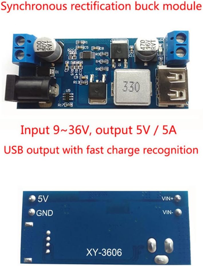 Thumbnail 6 de Heemol Heemol-LH-012063 buck-convertermodule met USB, 5,2 V-uitgang
