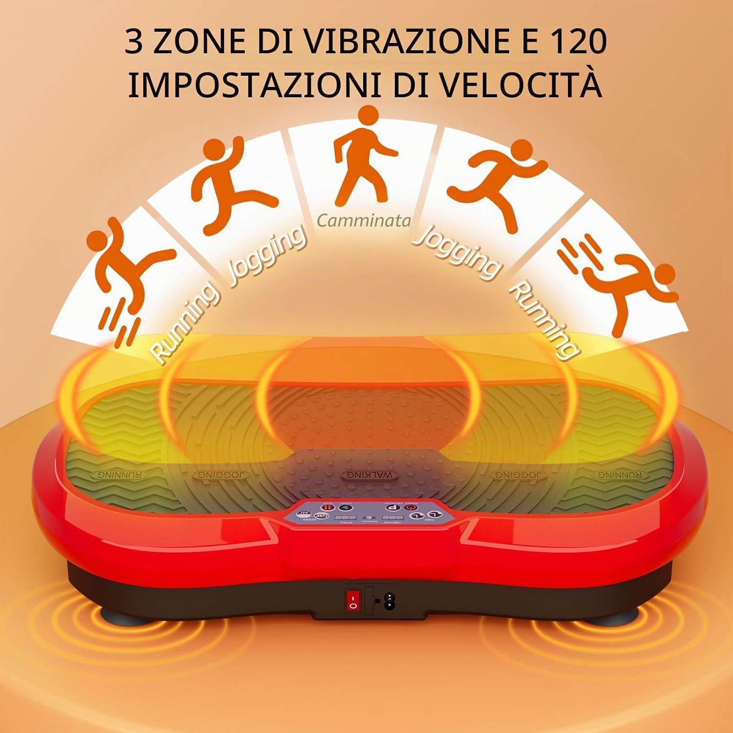 Thumbnail 6 de TLGREEN Piastra vibrante con motore ultra silenzioso, 120 livelli + 10 programmi di allenamento, telecomando incluso