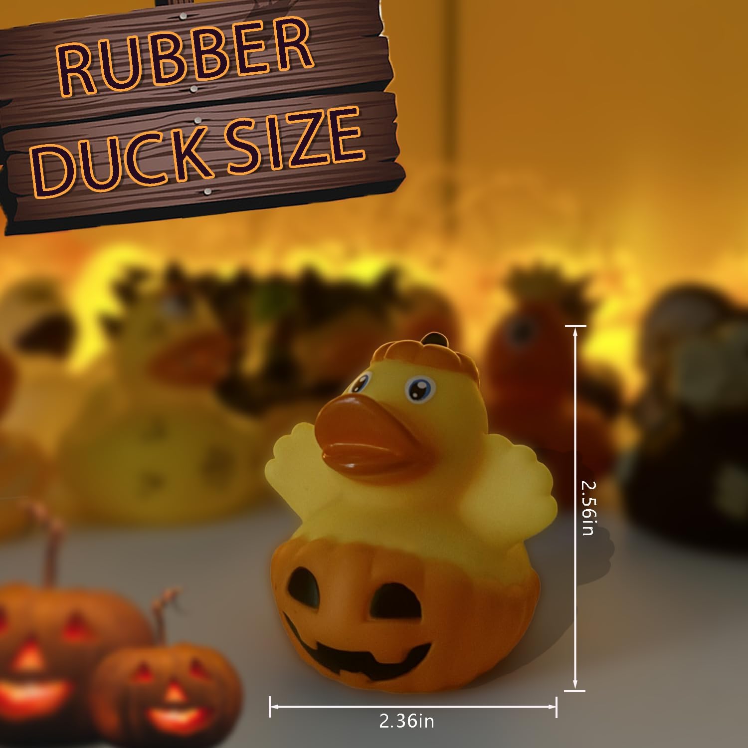 Detalle de SQZUWIT 24PCS Halloween Rubber Duck ハロウィンラバーダック24個セット、ゴム製バスおもちゃ