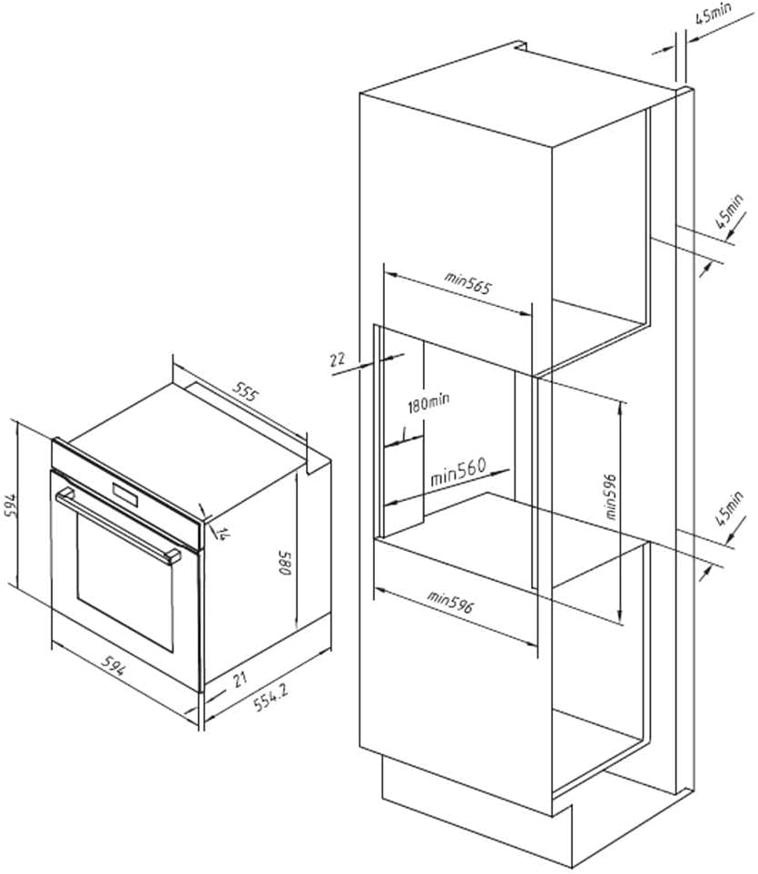 Thumbnail 3 de Cecotec Bolero Hexa AF316000 Horno Integrable 81L 11 Funciones