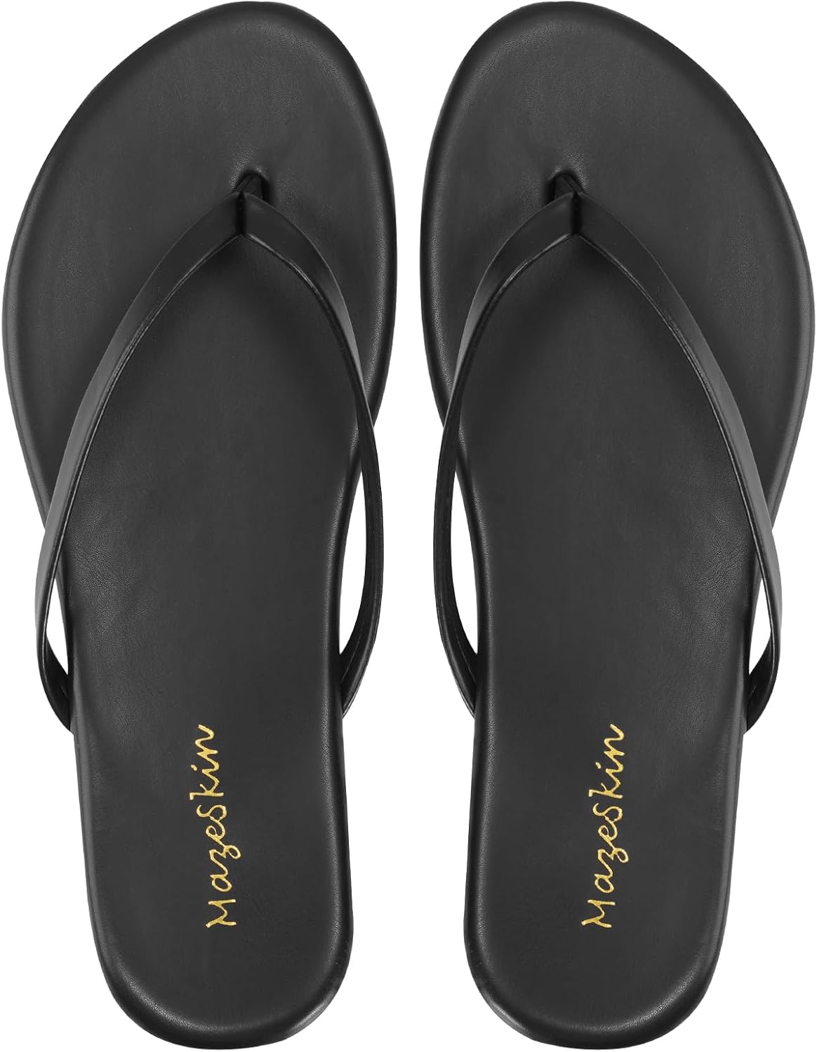 Detalle de mazeskin Women's Memory Foam Comfortable Flat Sandals