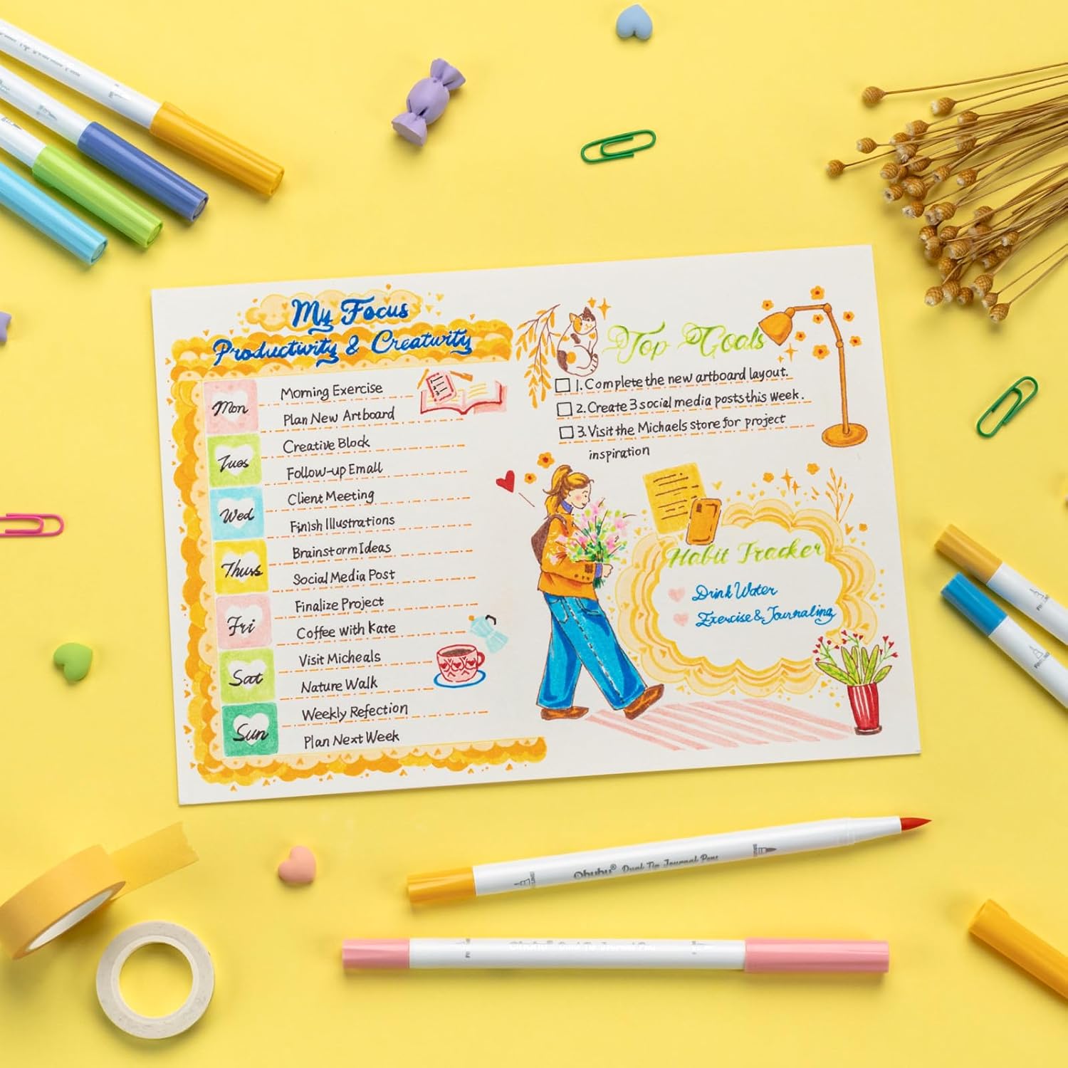 Thumbnail 5 de Ohuhu 80 Colori Pennarelli a Doppia Punta 🎨