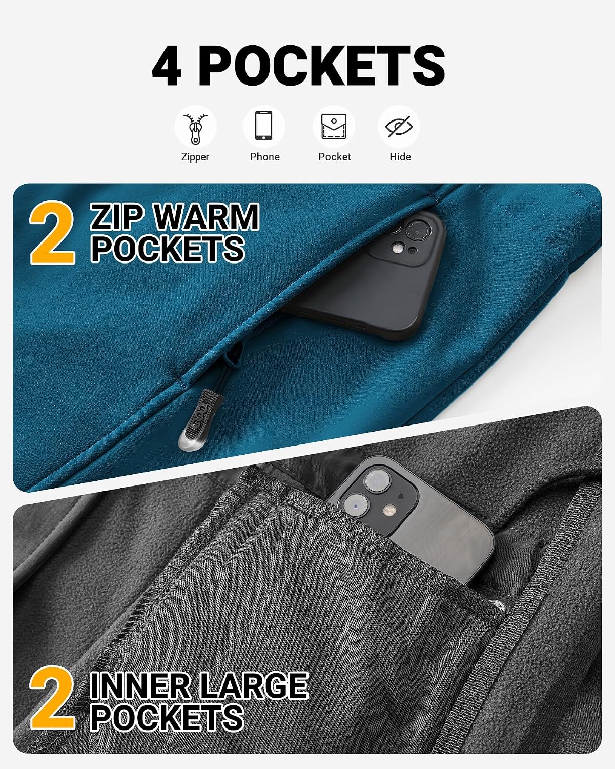 Thumbnail 5 de Damen Lange Softshell Regenjacke 8000mm