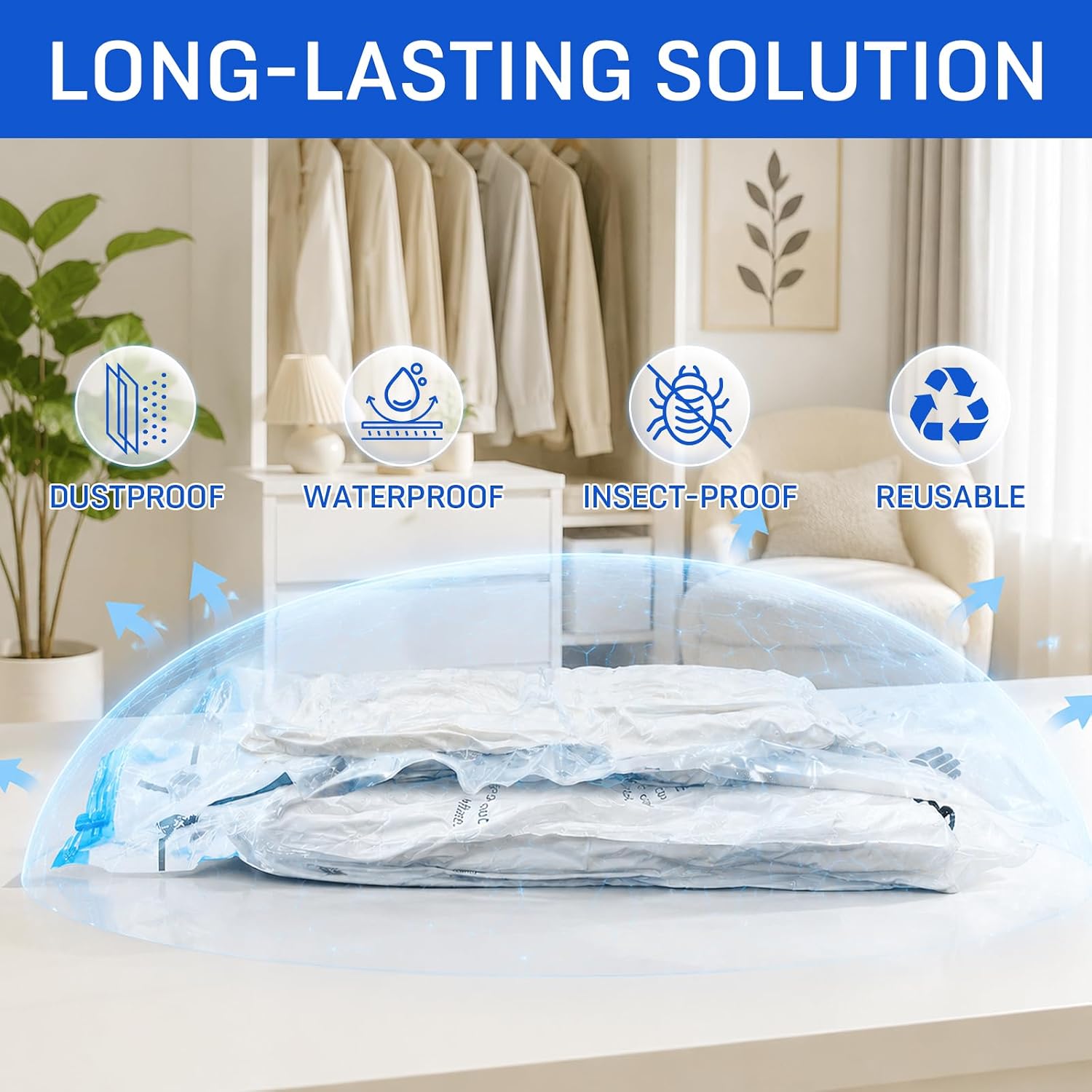 Thumbnail 3 de CaptainFive Vacuum Storage Bags 6-Pack 3 Sizes