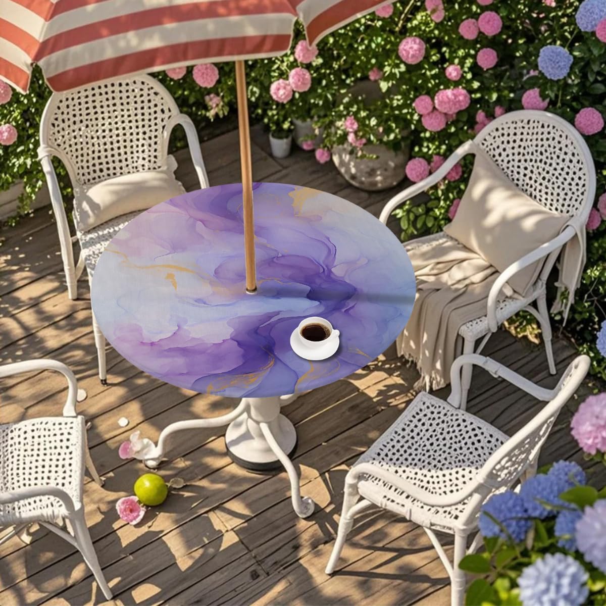 Detalle 2 de UOYO Round Outdoor Tablecloth, 45–56 in