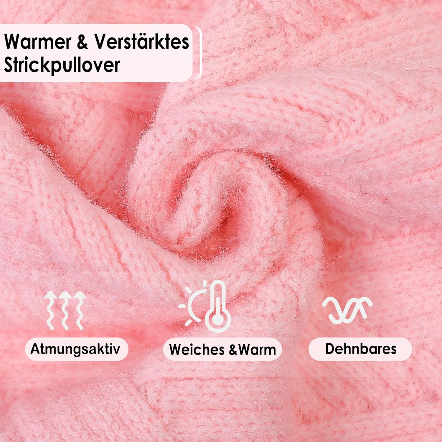 Detalle 2 de AOFITEE Hundepullover Rollkragen mit Beinen