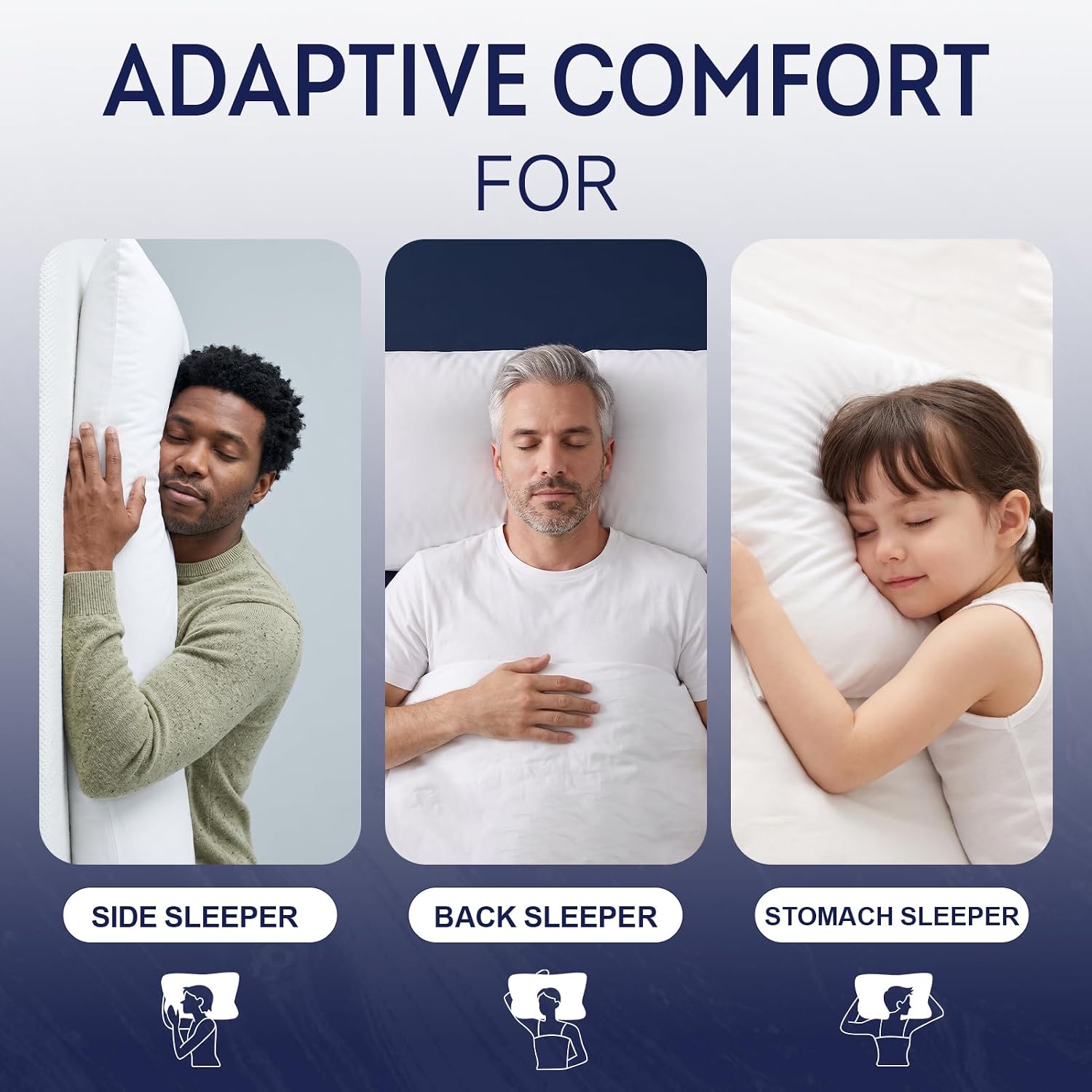 Detalle 1 de DOWNCOOL Body Pillow Insert, 20 x 54 Inches