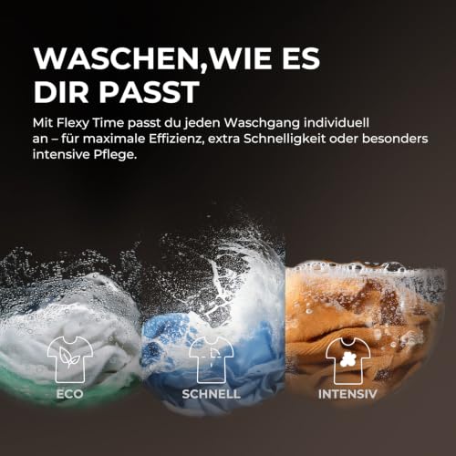 Detalle de Haier HW90-BP14637T G3 Frontlader-Waschmaschine, 9 kg, KI-Automatik