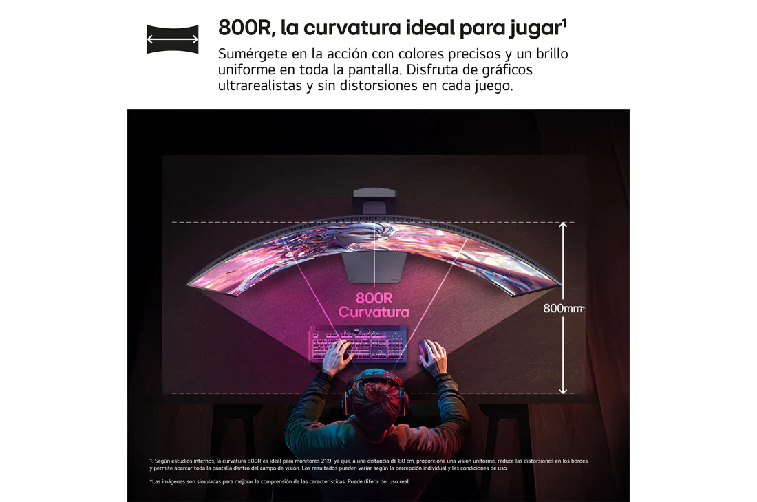 Thumbnail 5 de LG UltraGear 45GX950A-B Monitor gaming OLED 45" 5121×2160 📺