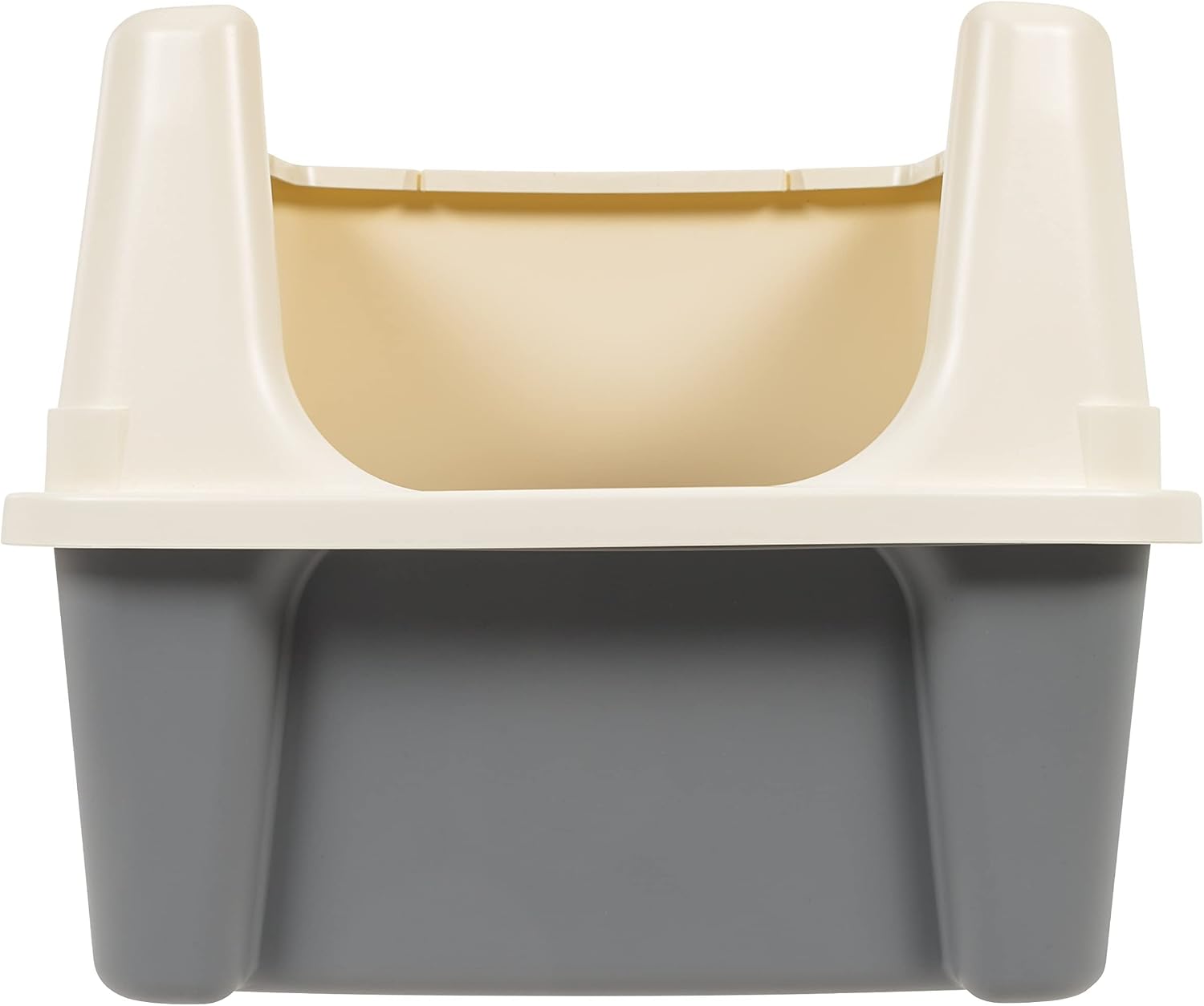 Detalle 2 de Amazon Basics 355558 Large Cat Litter Box, High Sides, Open Top, Scoop Storage