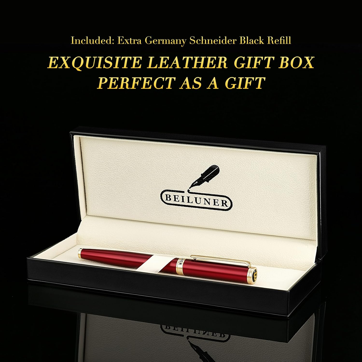 Thumbnail 5 de BEILUNER Penna Rollerball Lusso 24K 📎