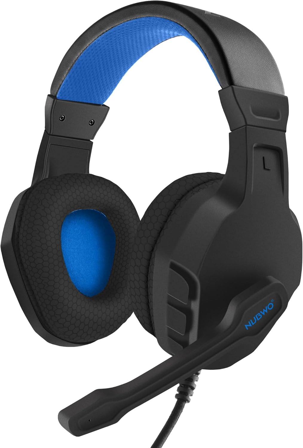 Detalle de NUBWO U3 Gaming Headset with Mic – Wired Over-Ear Headphones for PC, PS4, PS5, Xbox One, Switch, Mac