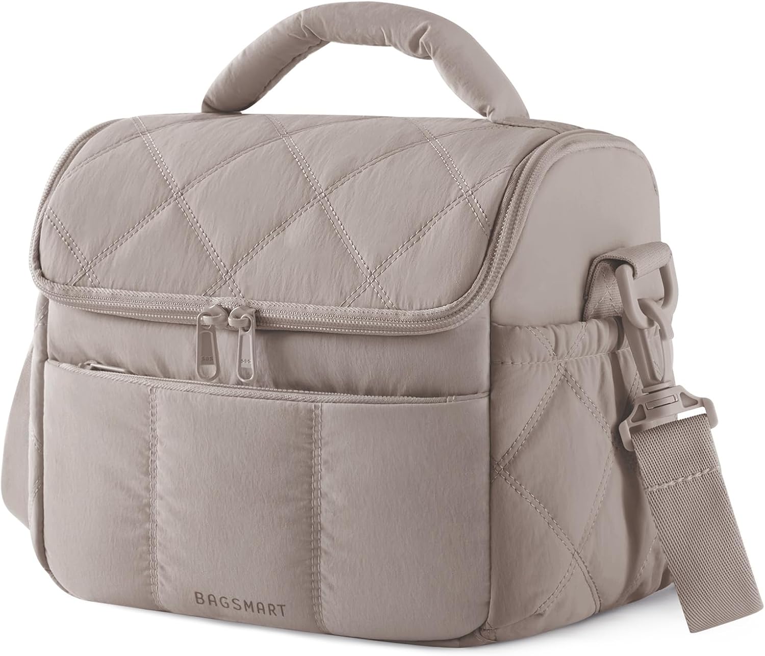 BAGSMART Insulated Lunch Bag for Women – Cute Quilted, Lightweight Waterpoof Lunch Tote