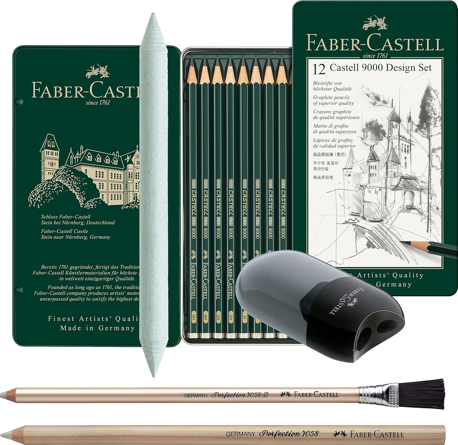 Thumbnail 6 de Faber-Castell 119064 Castell 9000 Set di 12 Matite: 8B–2H, resistenza elevata e tratto preciso