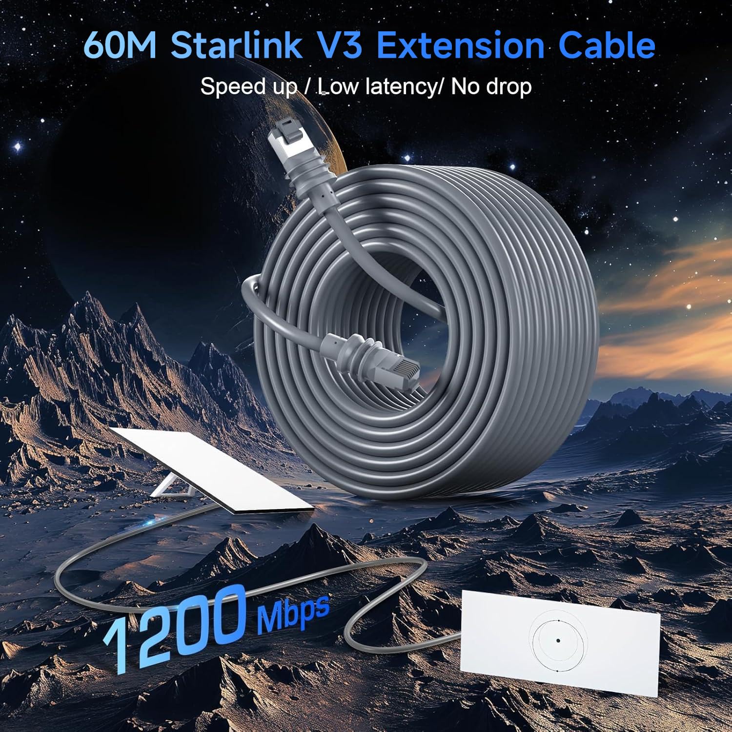 Thumbnail 2 de Plowaroe Starlink Gen 3 Kabel 60 m