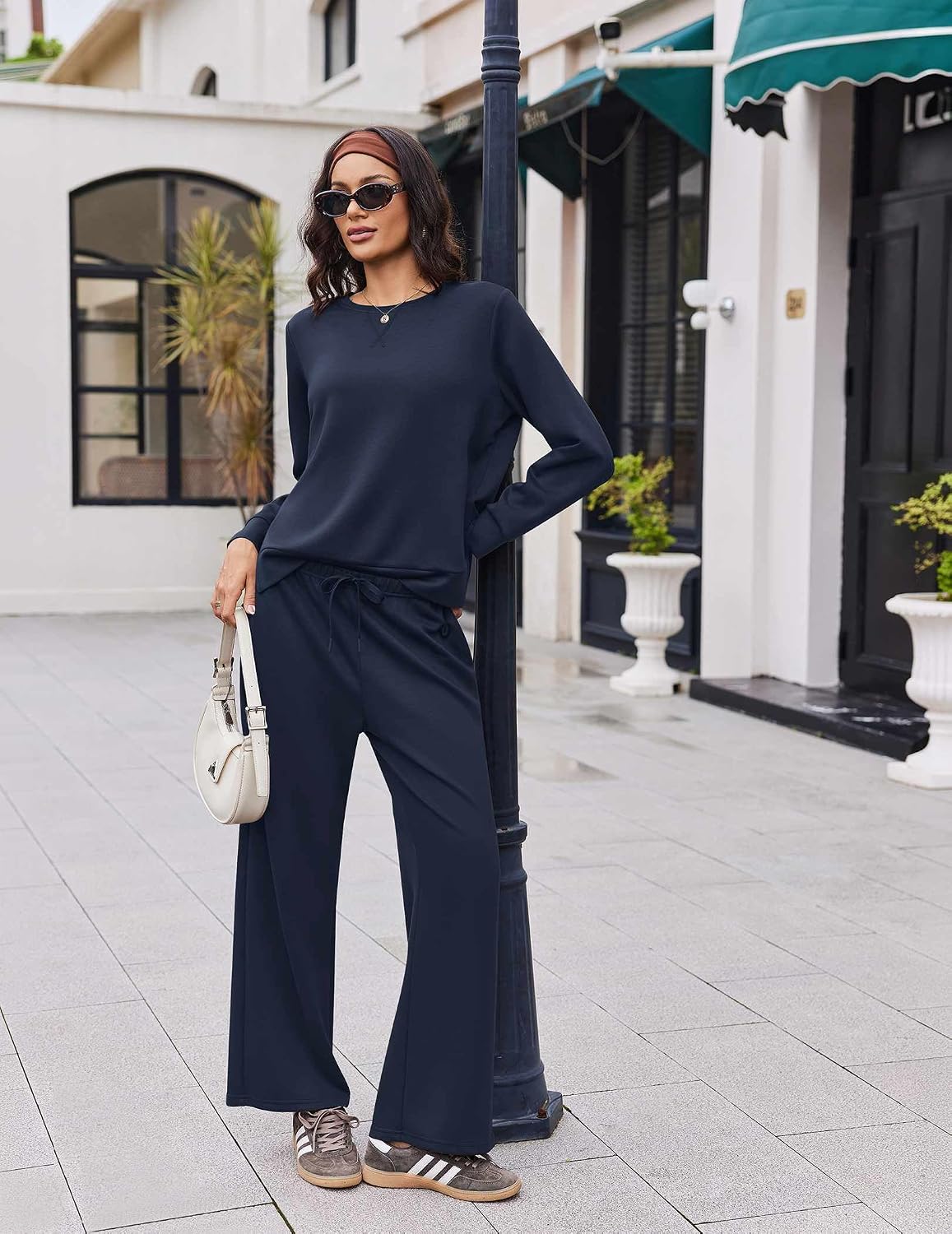 Detalle de Ekouaer Women's Lounge Set, Two-Piece