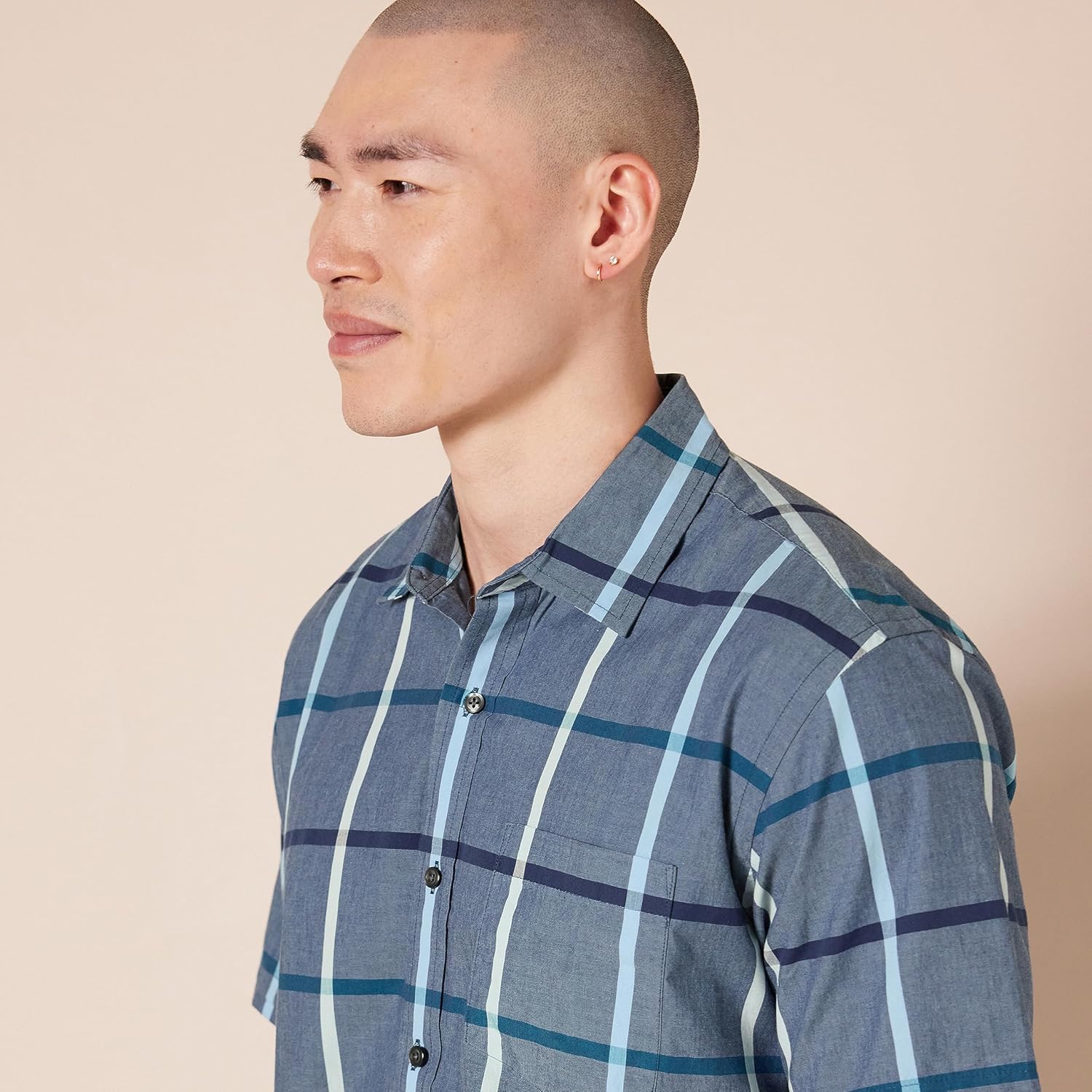 Thumbnail 3 de Amazon Essentials Men’s Regular-Fit Short-Sleeve Poplin Shirt