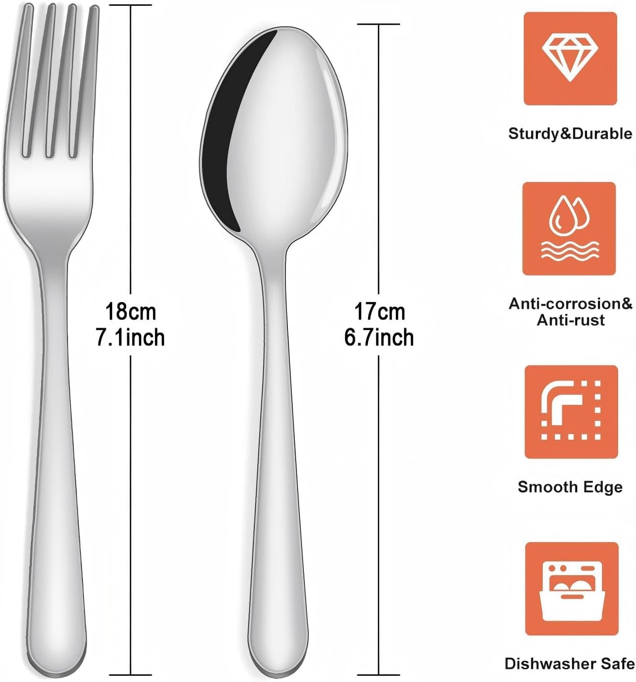 Detalle 2 de Unokit 24-Piece Silverware Set 🍴