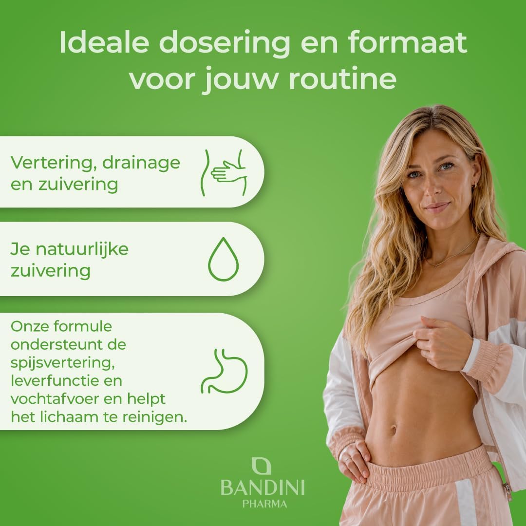 Detalle 2 de BANDINI DETOX SLIM vloeibaar supplement met 7 plantenextracten, 500 ml