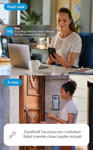 Detalle de Ring Intercom Audio: citofono intelligente con audio in streaming, chiavi virtuali e accesso remoto