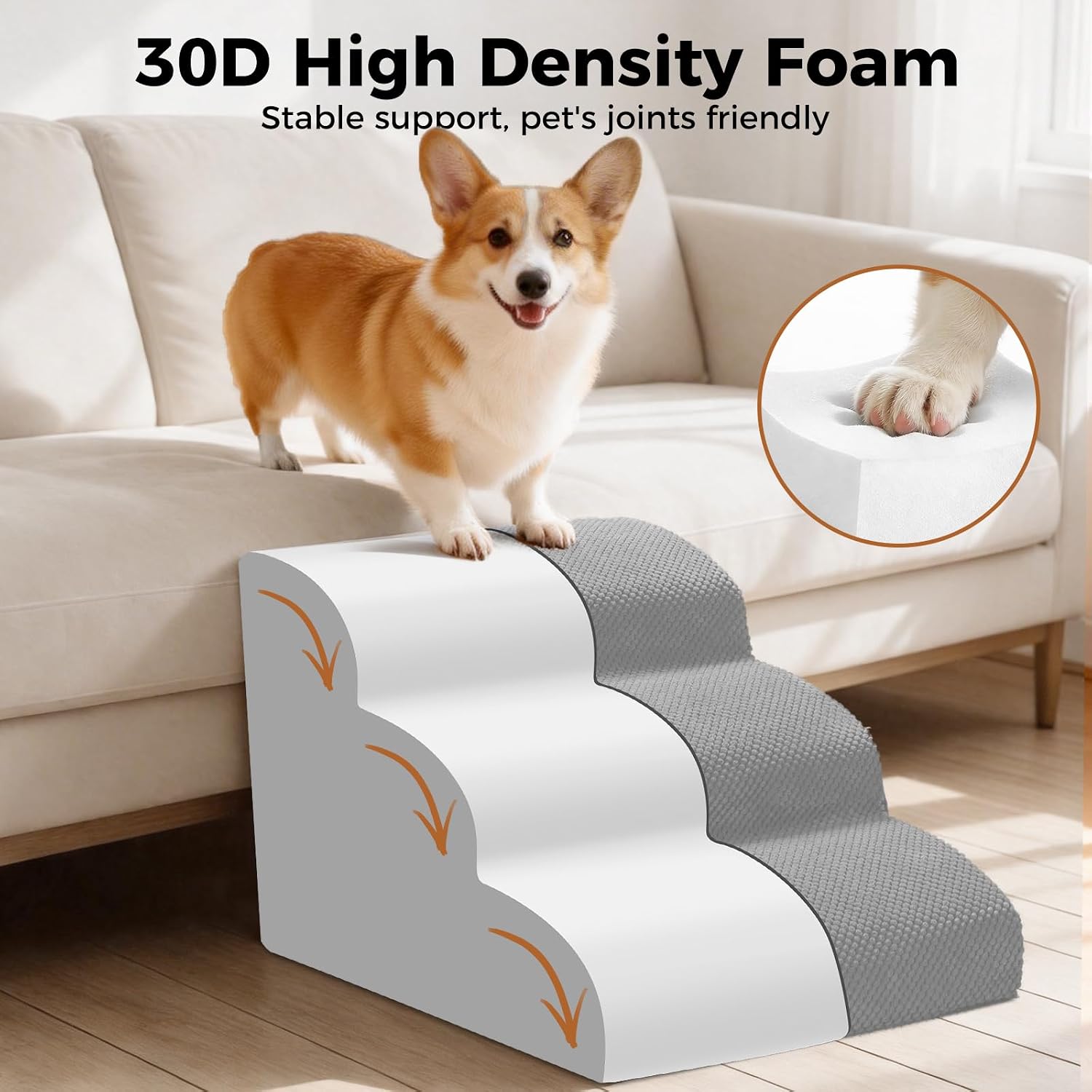 Detalle de Thihome Dog Steps 40cm ramp for sofas