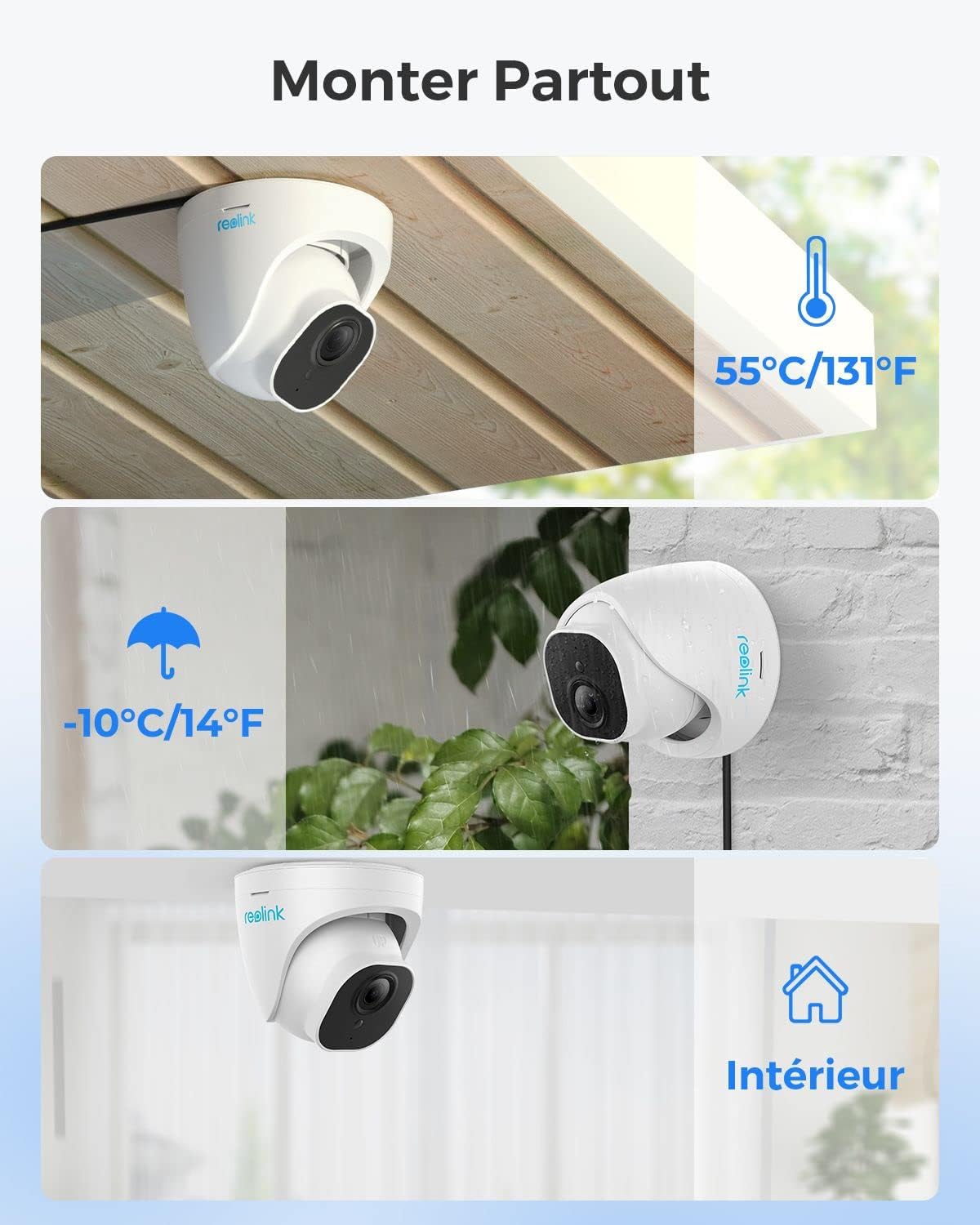 Thumbnail 6 de Reolink Caméra Surveillance Extérieure PoE 5MP Super HD – Pack 2, IP66/IP67, Détection Personne/Véhicule
