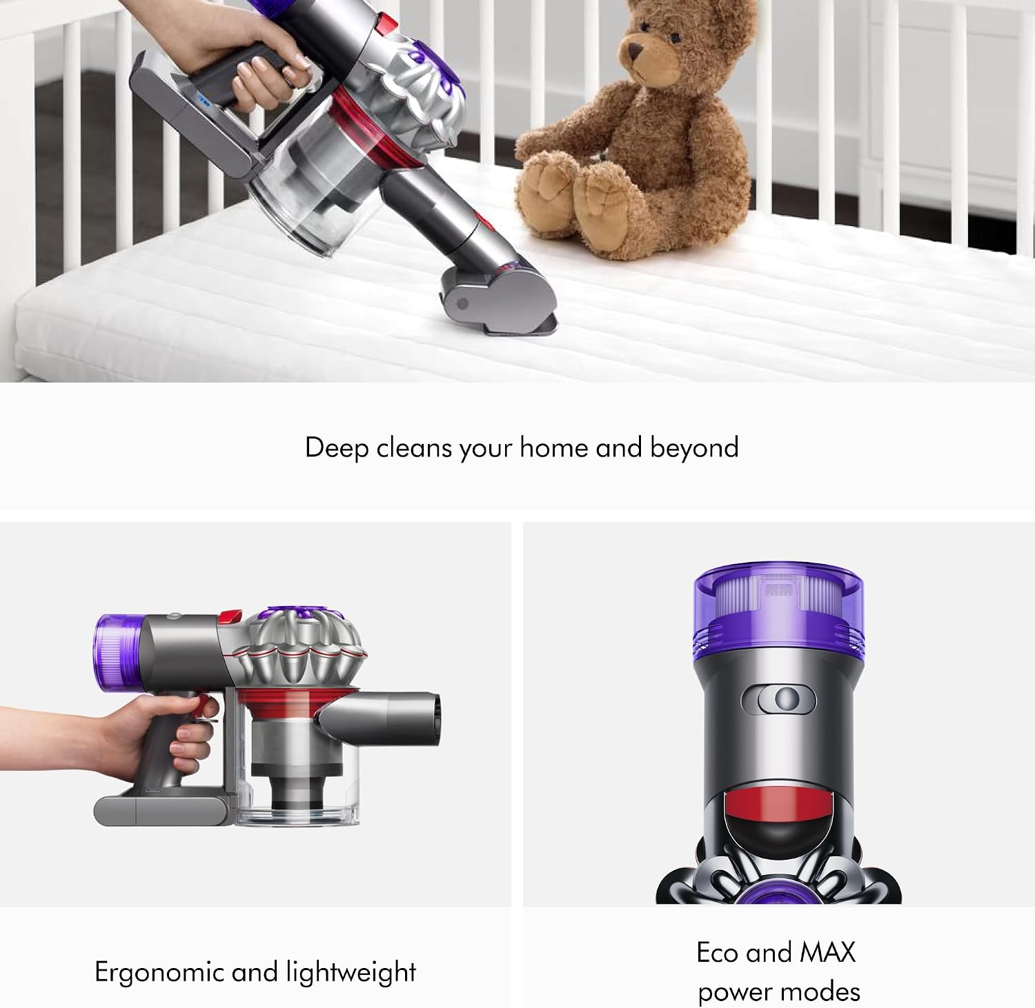 Detalle de Dyson Car+Boat handheld vacuum cleaner | 115 AW, 50 min, deep cleaning on the go