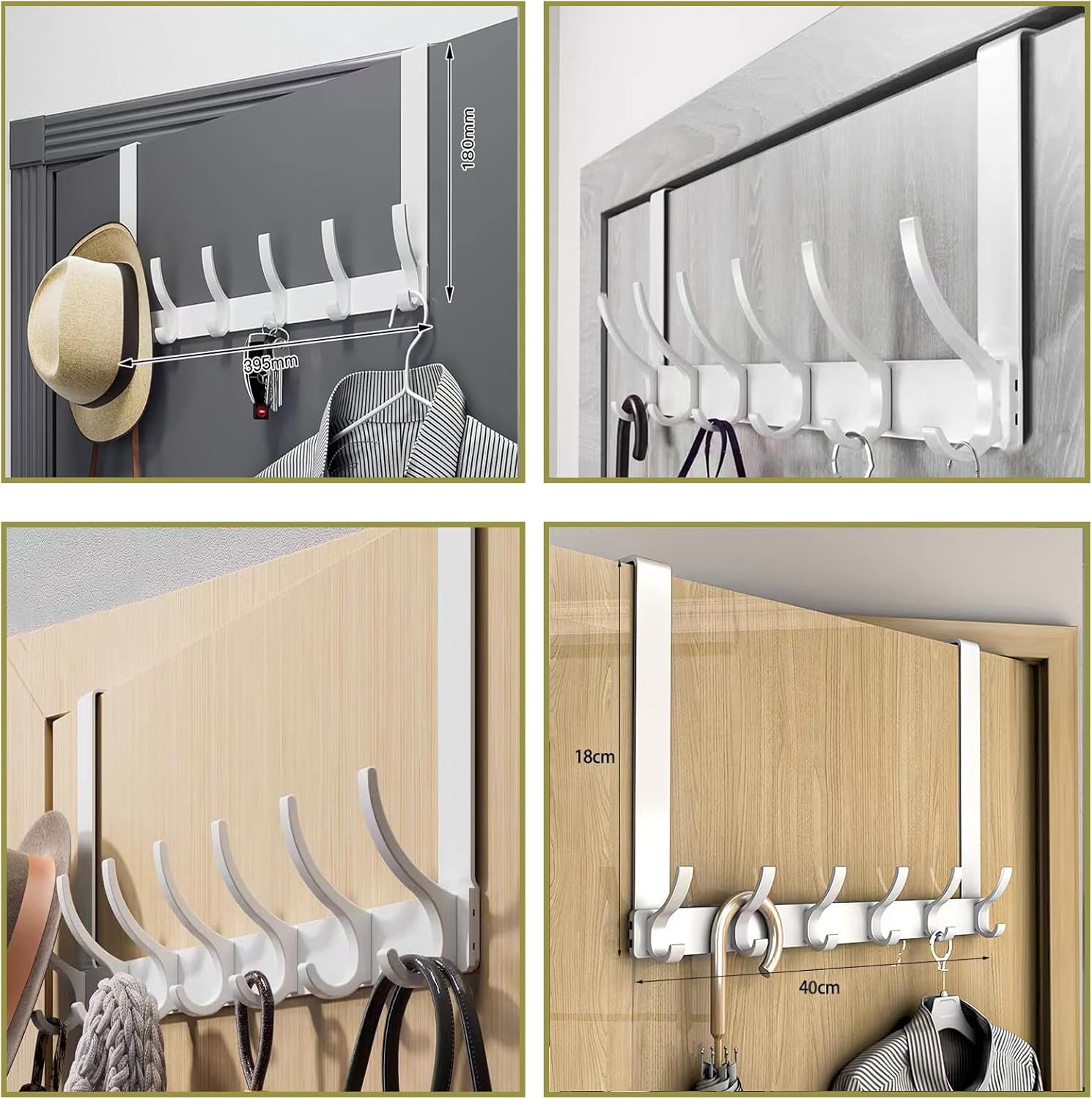 Thumbnail 5 de CASPLUS Over Door Hooks 12‑hook, 55 lb